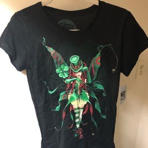 NWT Hot Topic Fairy St Patty’s Shirt